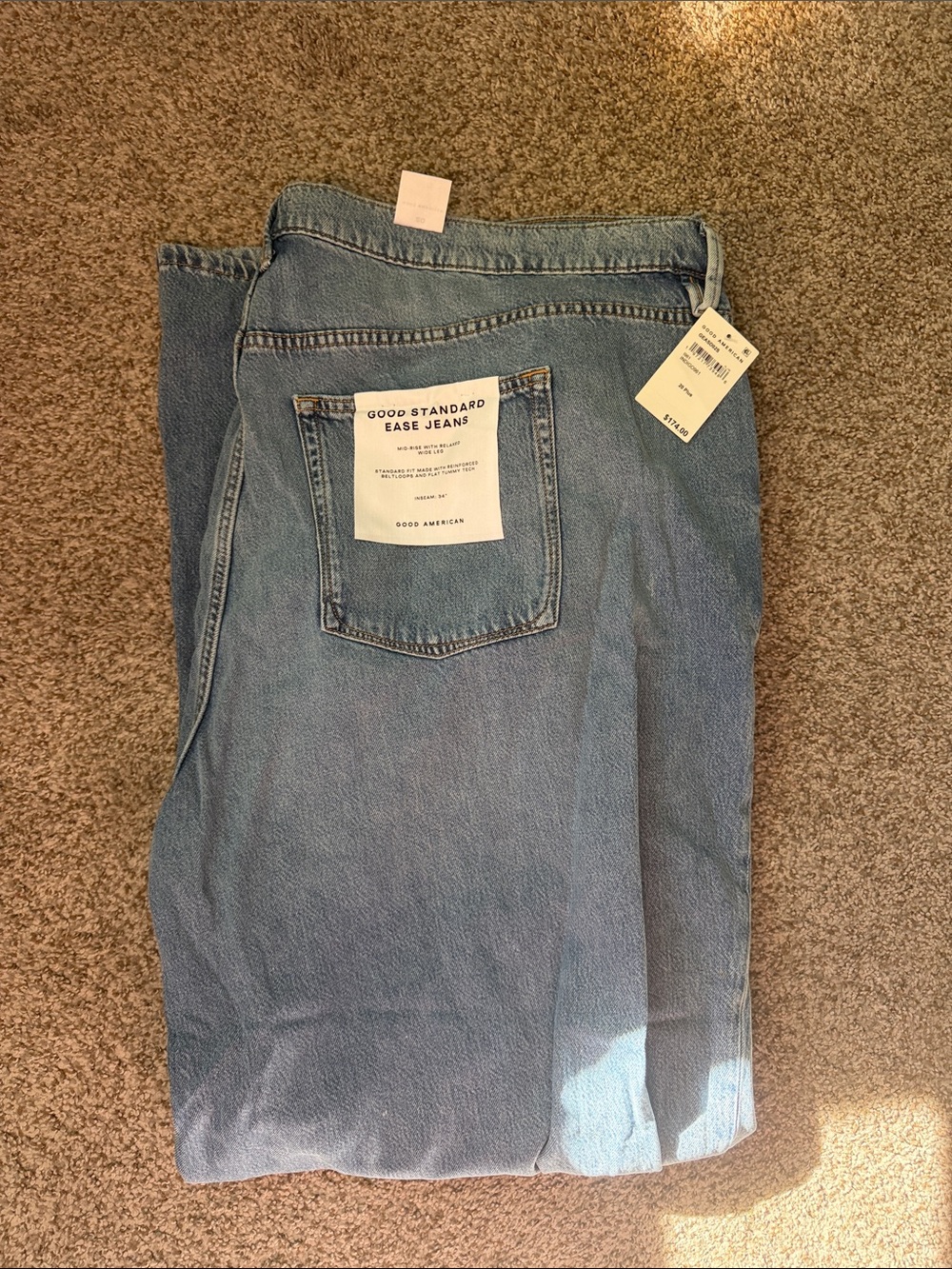 Good American Light Blue Baggy Women’s Jeans